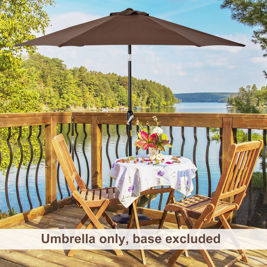 outsunny-2-7m-parasol-patio-tilt-umbrella-sun-umbrella-outdoor-garden-sunshade-aluminium-frame-with-crank-coffee