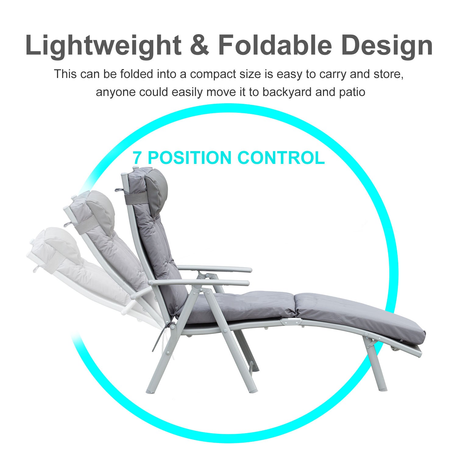outsunny-outdoor-patio-sun-lounger-garden-texteline-foldable-reclining-chair-pillow-adjustable-recliner-with-cushion-grey