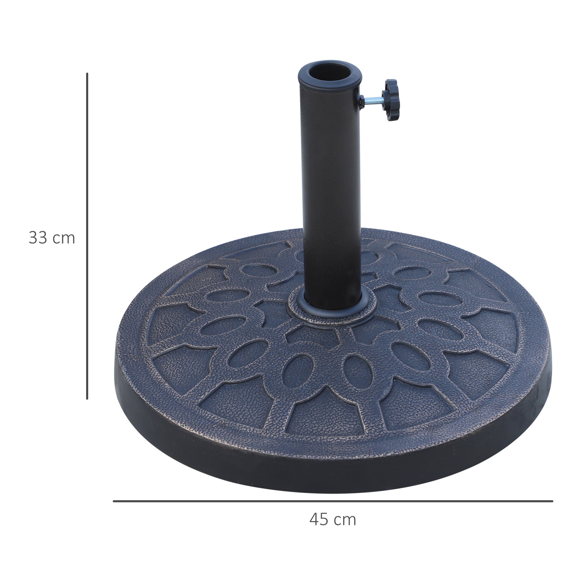outsunny-13kg-resin-umbrella-stand-holder-garden-parasol-base-for-38mm-or-48mm-outdoor-umbrella-poles-bronze-tone