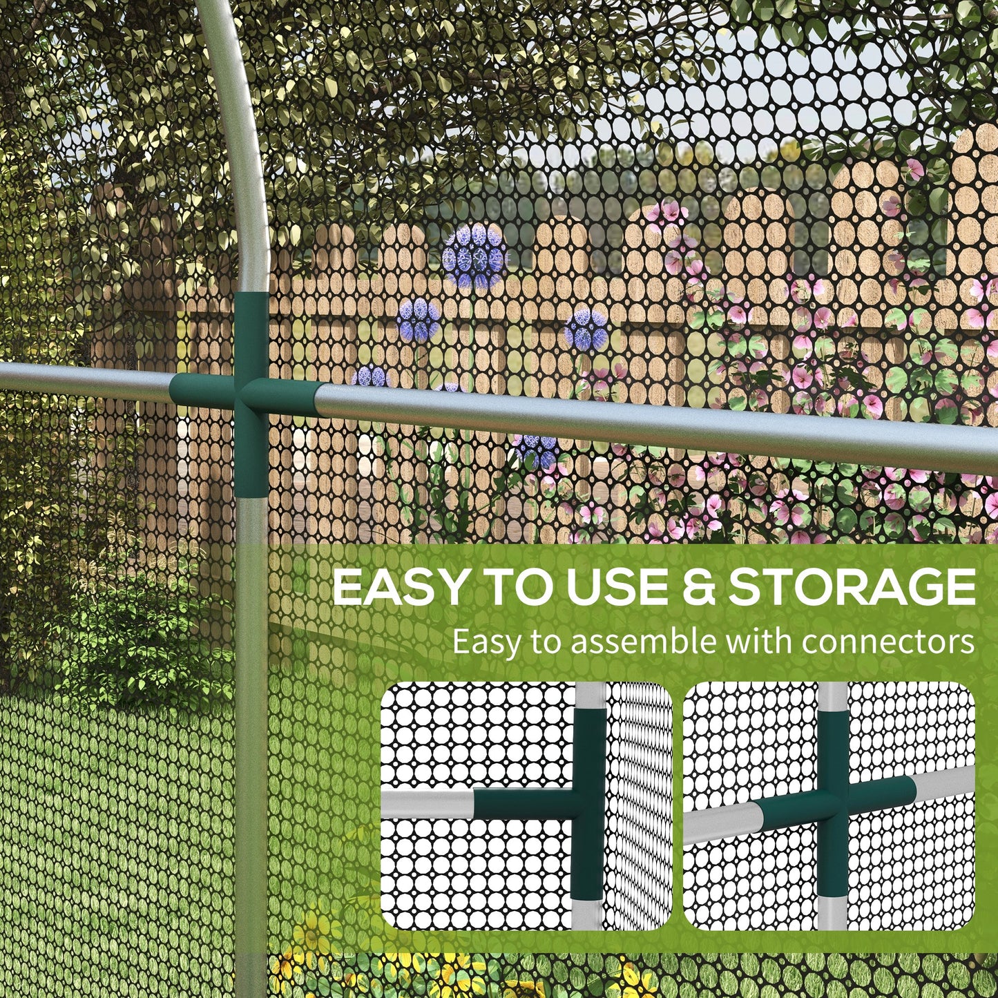 outsunny-galvanised-steel-fruit-cage-plant-protection-tent-with-zipped-door-1-2-x-2-4-x-1-9m-black