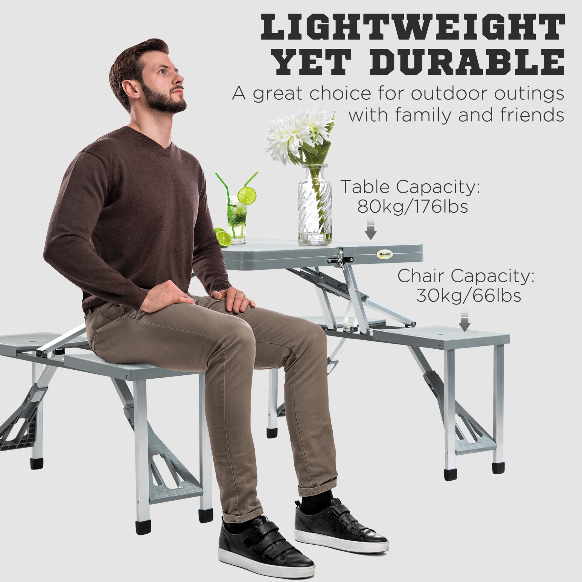 outsunny-portable-foldable-camping-picnic-table-with-seats-chairs-and-umbrella-hole-4-kids-fold-up-travel-picnic-table-grey
