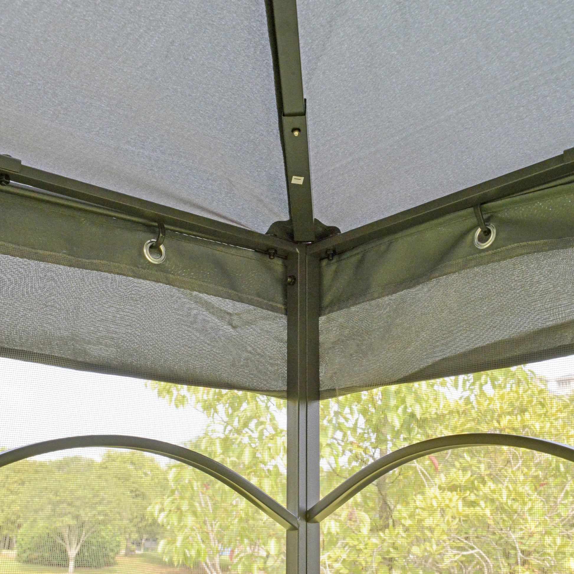 outsunny-3mx3m-garden-gazebo-double-top-outdoor-canopy-patio-event-party-wedding-tent-backyard-sun-shade-with-mesh-curtain-grey