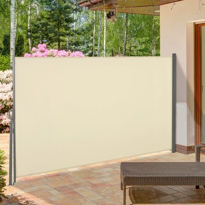 outsunny-retractable-sun-side-awning-screen-fence-patio-garden-wall-balcony-screening-panel-outdoor-blind-privacy-divider-3x1-6m-cream-white