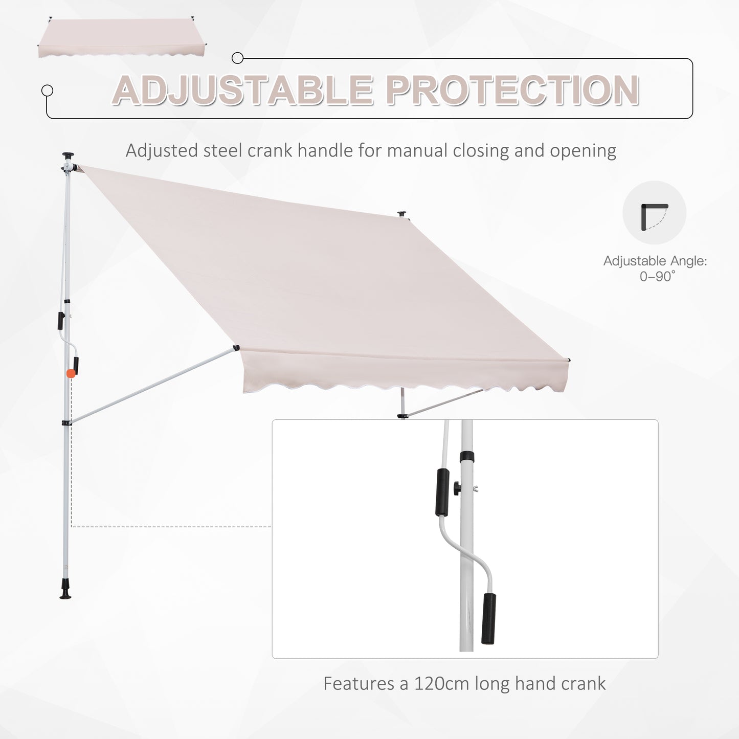 outsunny-3x1-5m-garden-patio-manual-awning-canopy-sun-shade-shelter-retractable-adjustable-aluminium-frame-beige