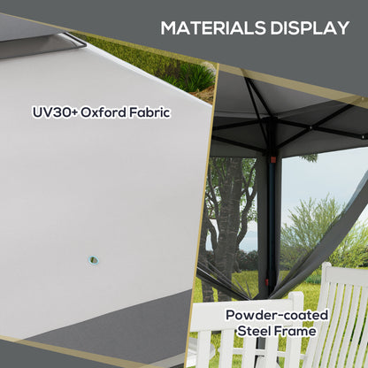 outsunny-3-x-3m-pop-up-gazebo-height-adjustable-instant-event-shelter-with-netting-and-carrying-bag-grey