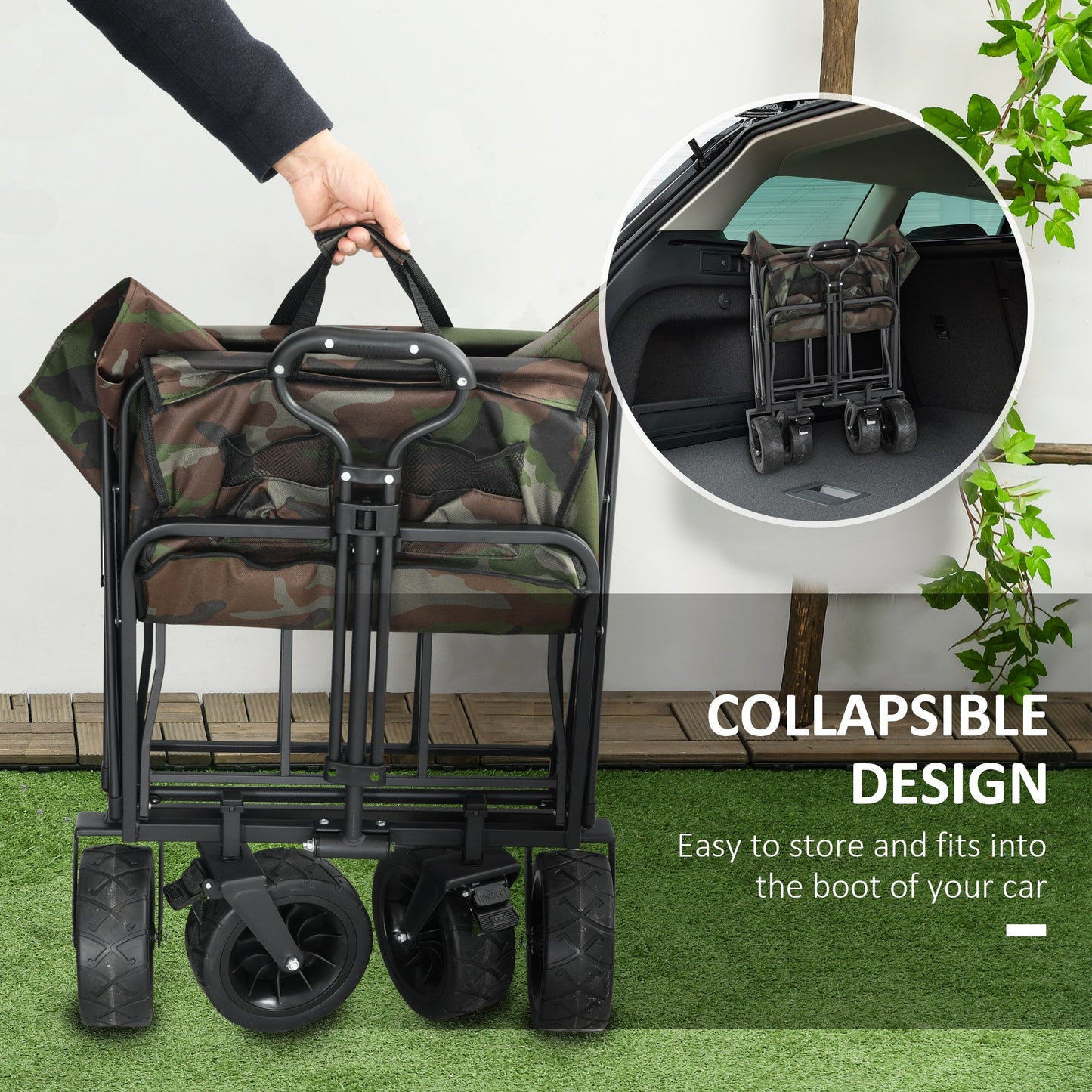 outsunny-folding-garden-trolley-outdoor-wagon-cart-with-carry-bag-for-beach-camping-festival-100kg-capacity-camouflage