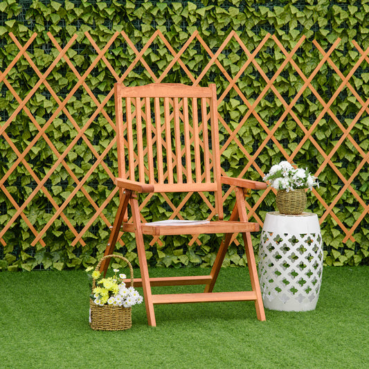 outsunny-outdoor-garden-folding-dining-chair-patio-armchair-acacia-wood-5-position-adjustable-recliner-reclining-seat
