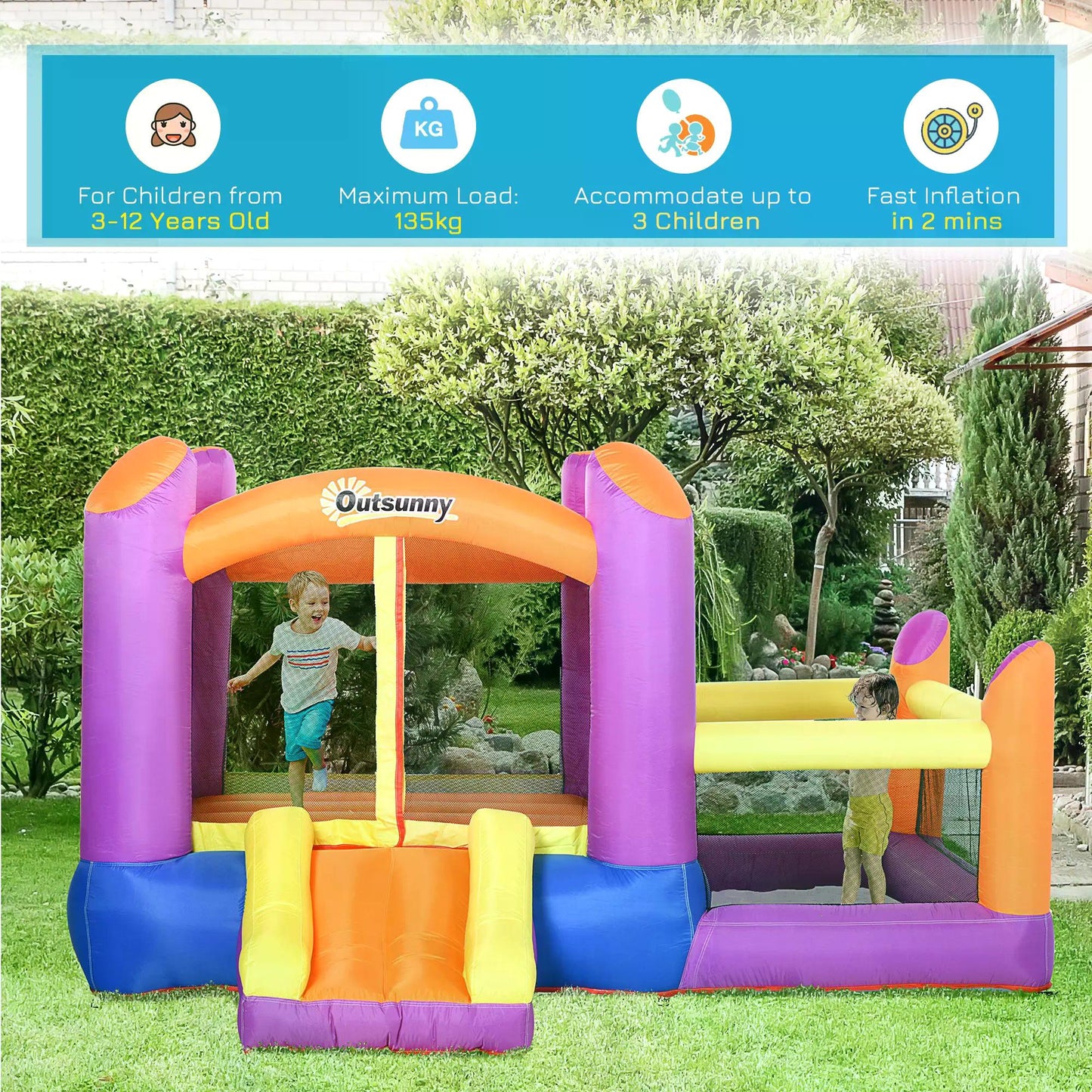 outsunny-kids-bounce-castle-house-inflatable-trampoline-slide-water-pool-3-in-1-with-inflator-for-kids-age-3-12-multi-color-3-x-2-8-x-1-7m