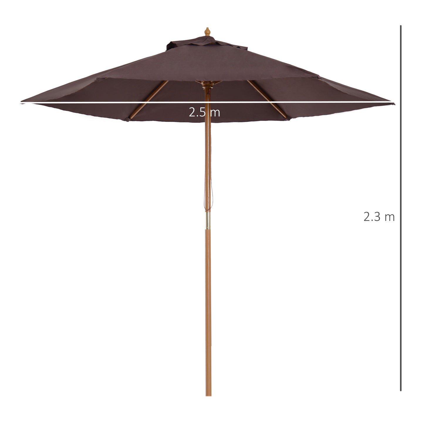 outsunny-2-5m-wood-wooden-garden-parasol-sun-shade-patio-outdoor-umbrella-canopy-newcoffee