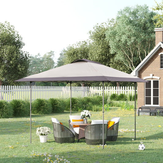 outsunny-4-x-4m-pop-up-canopy-gazebo-tent-with-roller-bag-adjustable-legs-outdoor-party-steel-frame-brown