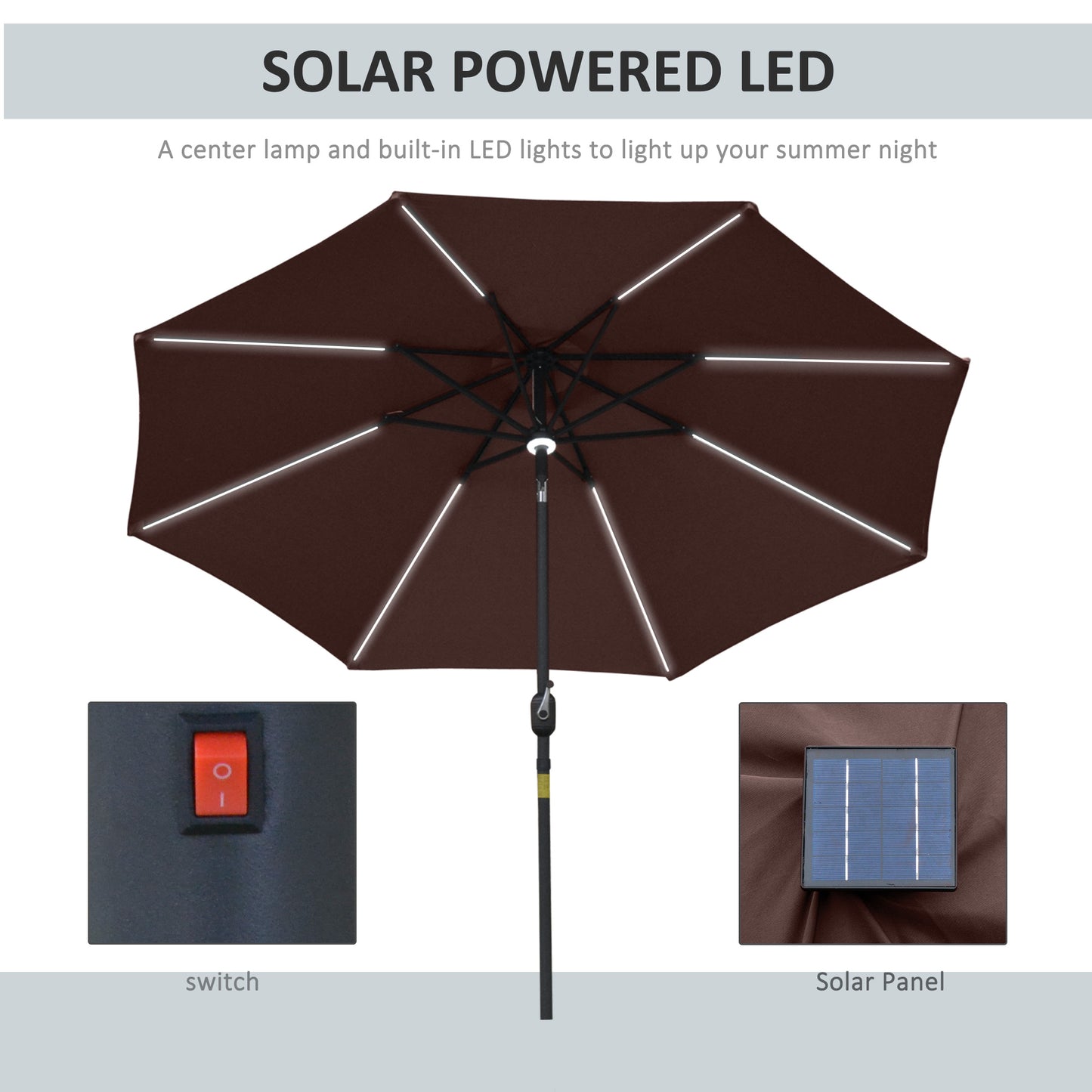outsunny-2-7m-garden-parasol-sun-umbrella-patio-summer-shelter-w-led-solar-light-angled-canopy-vent-crank-tilt-coffee-brown
