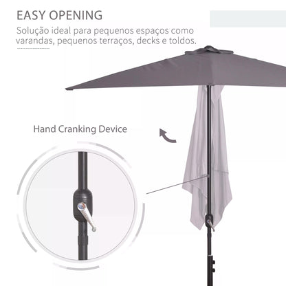 outsunny-balcony-half-parasol-semi-round-umbrella-patio-crank-handle-2-3m-grey-no-base-included