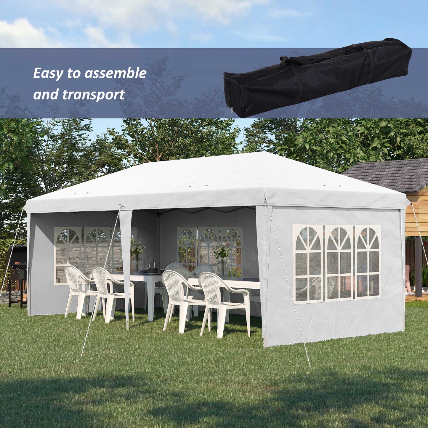 outsunny-3-x-6m-pop-up-gazebo-height-adjustable-marquee-party-tent-with-sidewalls-and-storage-bag-white