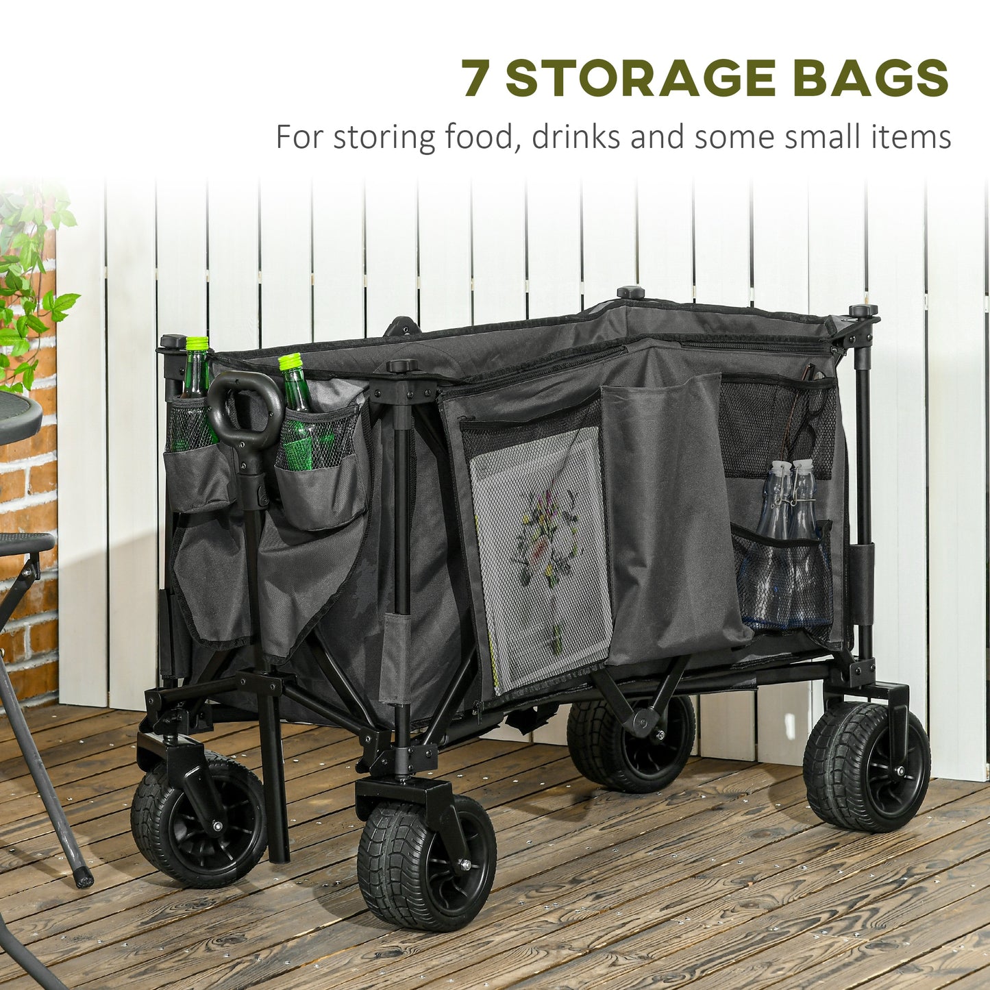 outsunny-folding-garden-trolley-cargo-traile-on-wheels-collapsible-camping-trolley-outdoor-utility-wagon-dark-grey