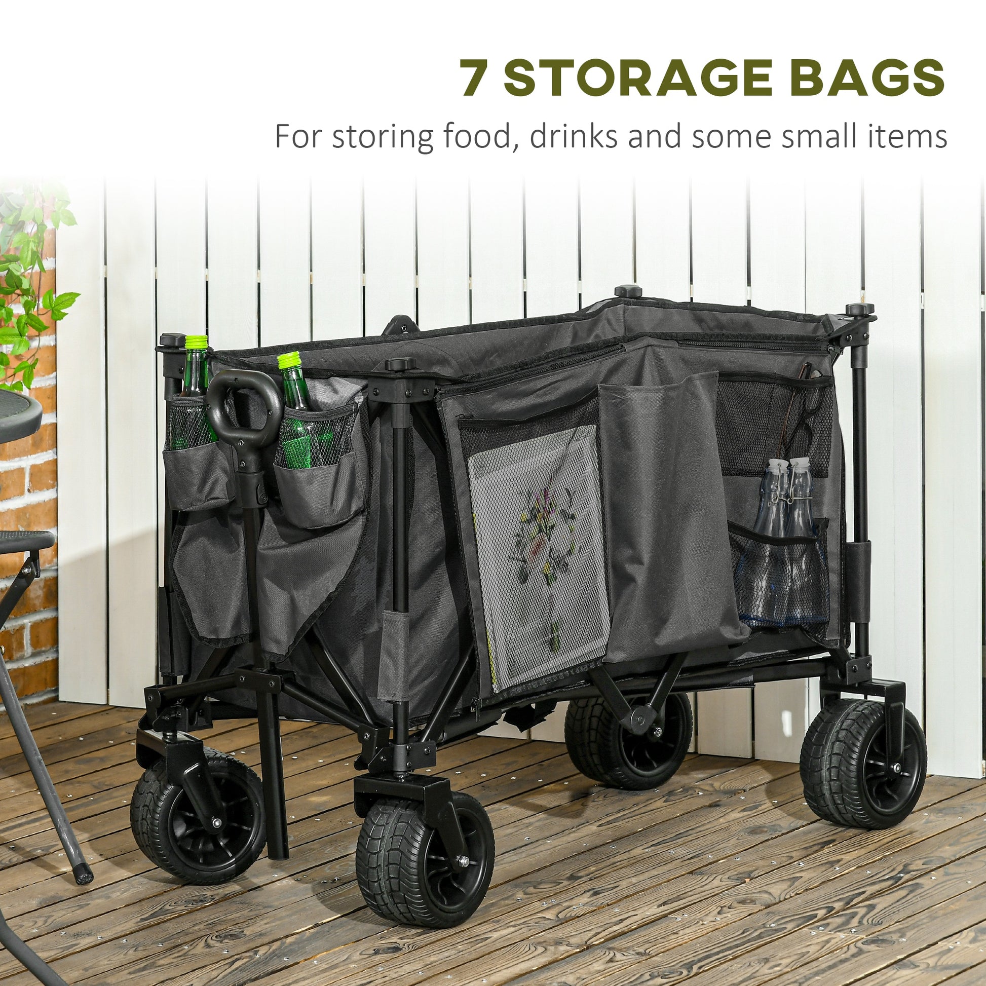 outsunny-folding-garden-trolley-cargo-traile-on-wheels-collapsible-camping-trolley-outdoor-utility-wagon-dark-grey