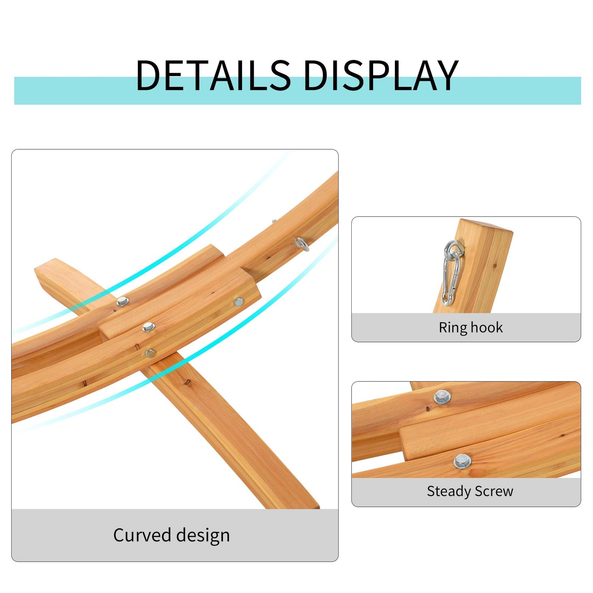 outsunny-3m-wooden-hammock-stand-universal-garden-picnic-camp-accessories