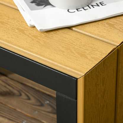 outsunny-4-seater-garden-sofa-set-patio-conversation-set-w-padded-cushions-wood-grain-plastic-top-table-and-side-panel-dark-grey