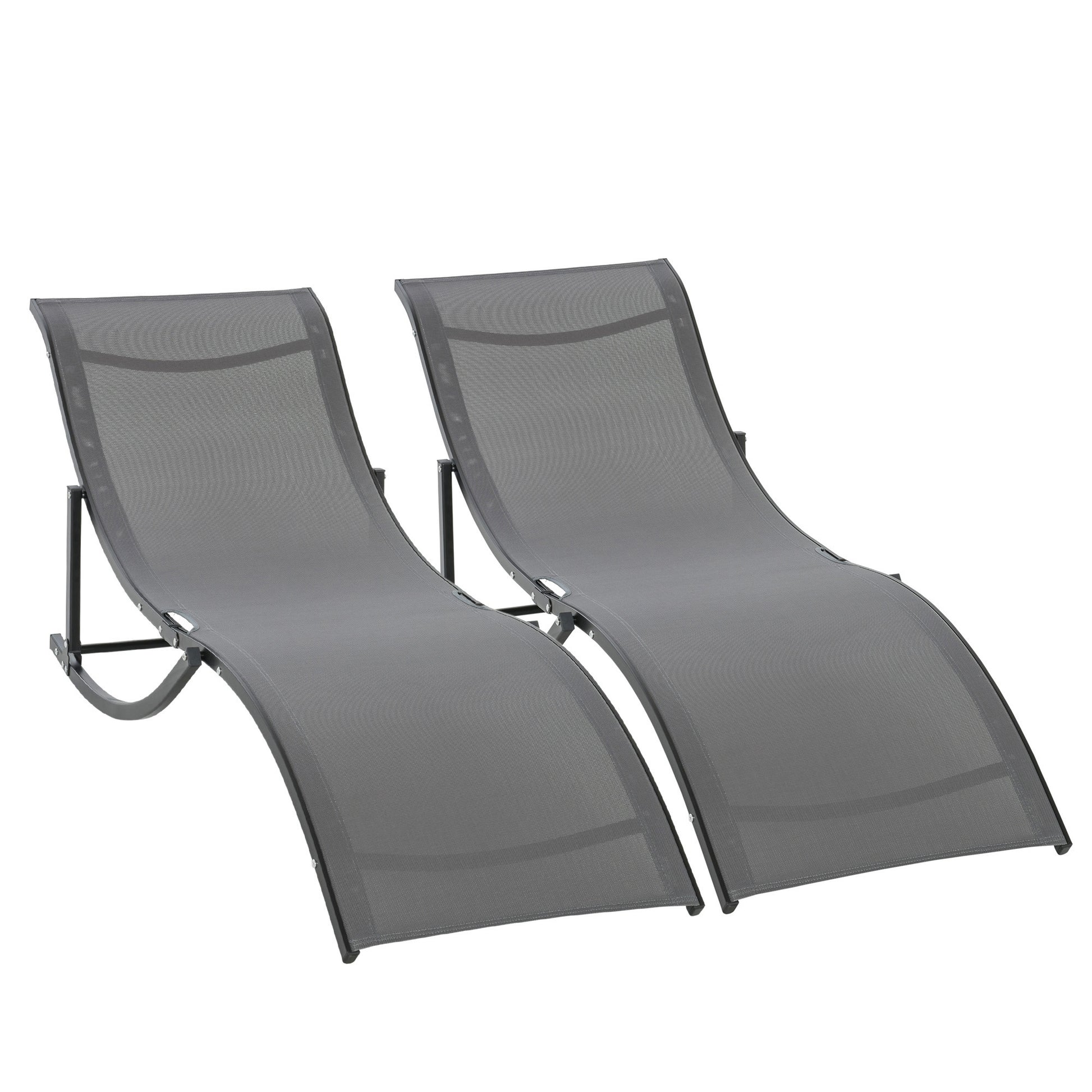 outsunny-set-of-2-s-shaped-foldable-lounge-chair-sun-lounger-reclining-outdoor-chair-for-patio-beach-garden-grey