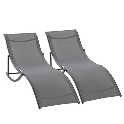 outsunny-set-of-2-s-shaped-foldable-lounge-chair-sun-lounger-reclining-outdoor-chair-for-patio-beach-garden-grey