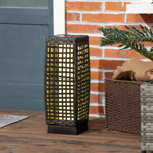 outsunny-outdoor-rattan-solar-lantern-brushed-pe-wicker-patio-garden-lantern-wtih-auto-on-off-solar-powered-led-lights-for-indoor-outdoor-use-grey