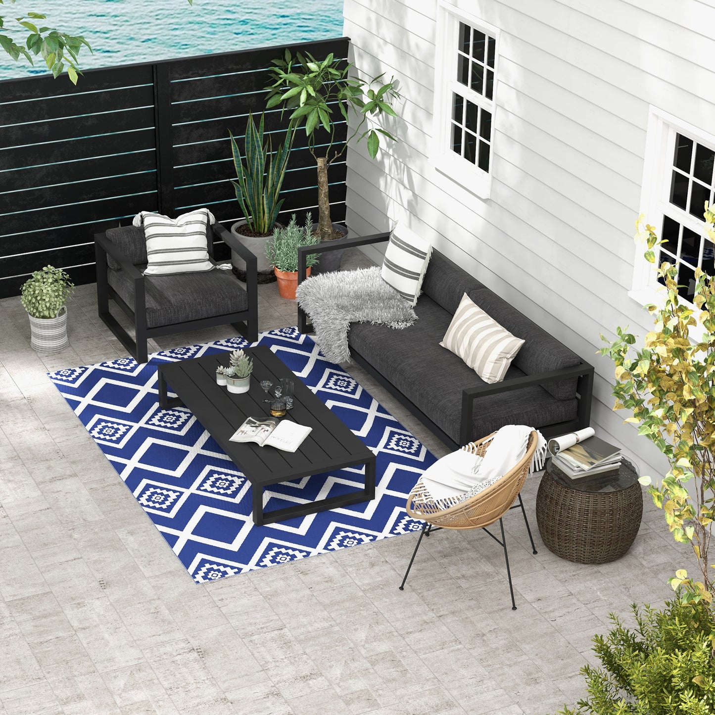 outsunny-plastic-straw-reversible-rv-outdoor-rug-with-carry-bag-182-x-274cm-blue-and-white
