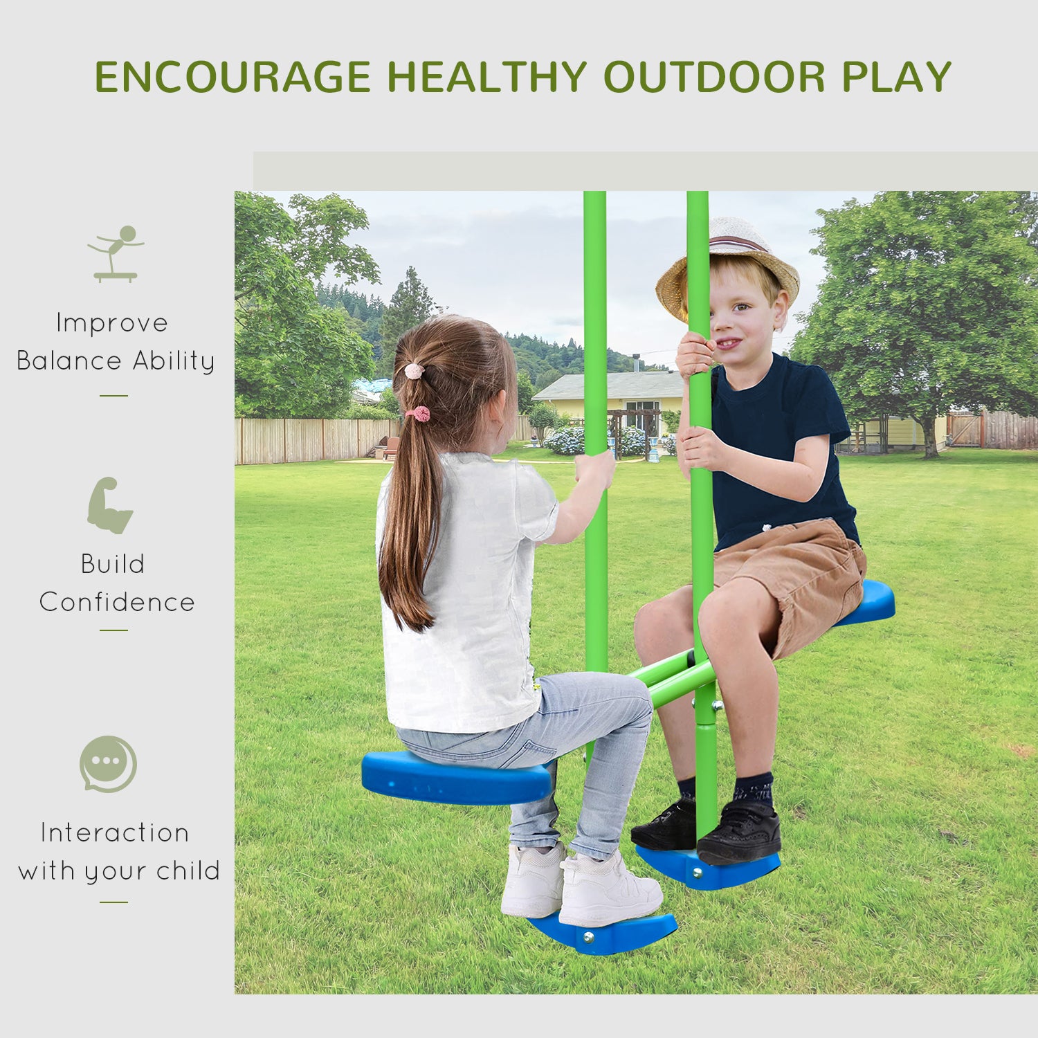 outsunny-metal-swings-seesaw-set-double-seats-with-a-height-adjustable-children-outdoor-backyard-play-set-for-toddlers-over-3-years-old-green