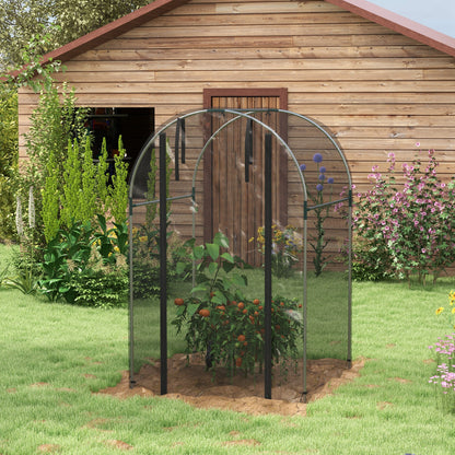outsunny-galvanised-steel-fruit-cage-plant-protection-tent-with-zipped-door-1-2-x-1-2-x-1-9m-black