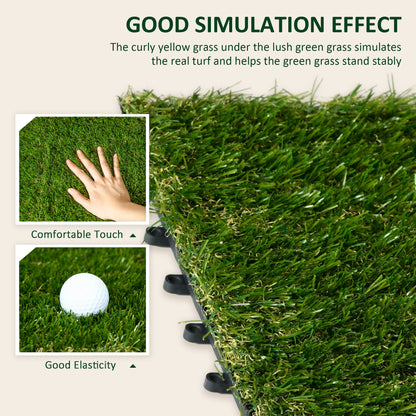 outsunny-10-pcs-30-x-30cm-artificial-grass-turf-25mm-pile-height-grass-carpet-fake-grass-mat-uv-resistance-for-outdoor
