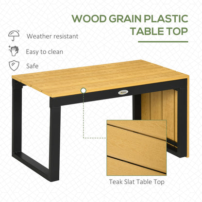 outsunny-4-seater-garden-sofa-set-patio-conversation-set-w-padded-cushions-wood-grain-plastic-top-table-and-side-panel-dark-grey