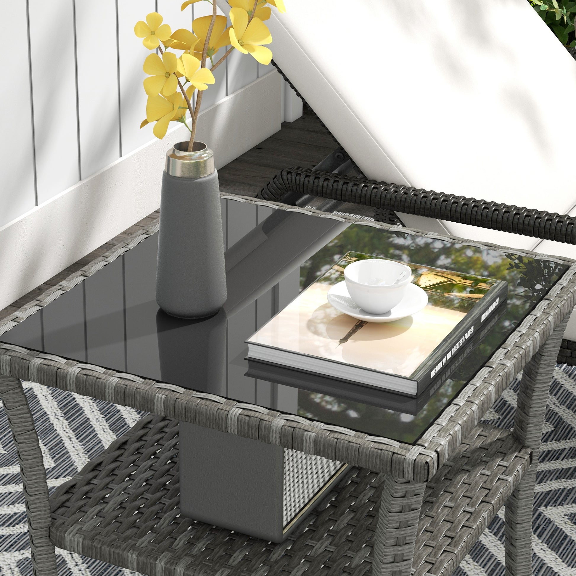 outsunny-50cm-outdoor-pe-rattan-coffee-table-patio-wicker-two-tier-side-table-with-glass-top-for-patio-garden-balcony-grey