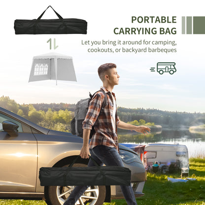 outsunny-2-9-x-2-9m-pop-up-gazebo-with-2-sides-slant-legs-and-carry-bag-height-adjustable-uv50-party-tent-event-shelter-for-garden-patio-white