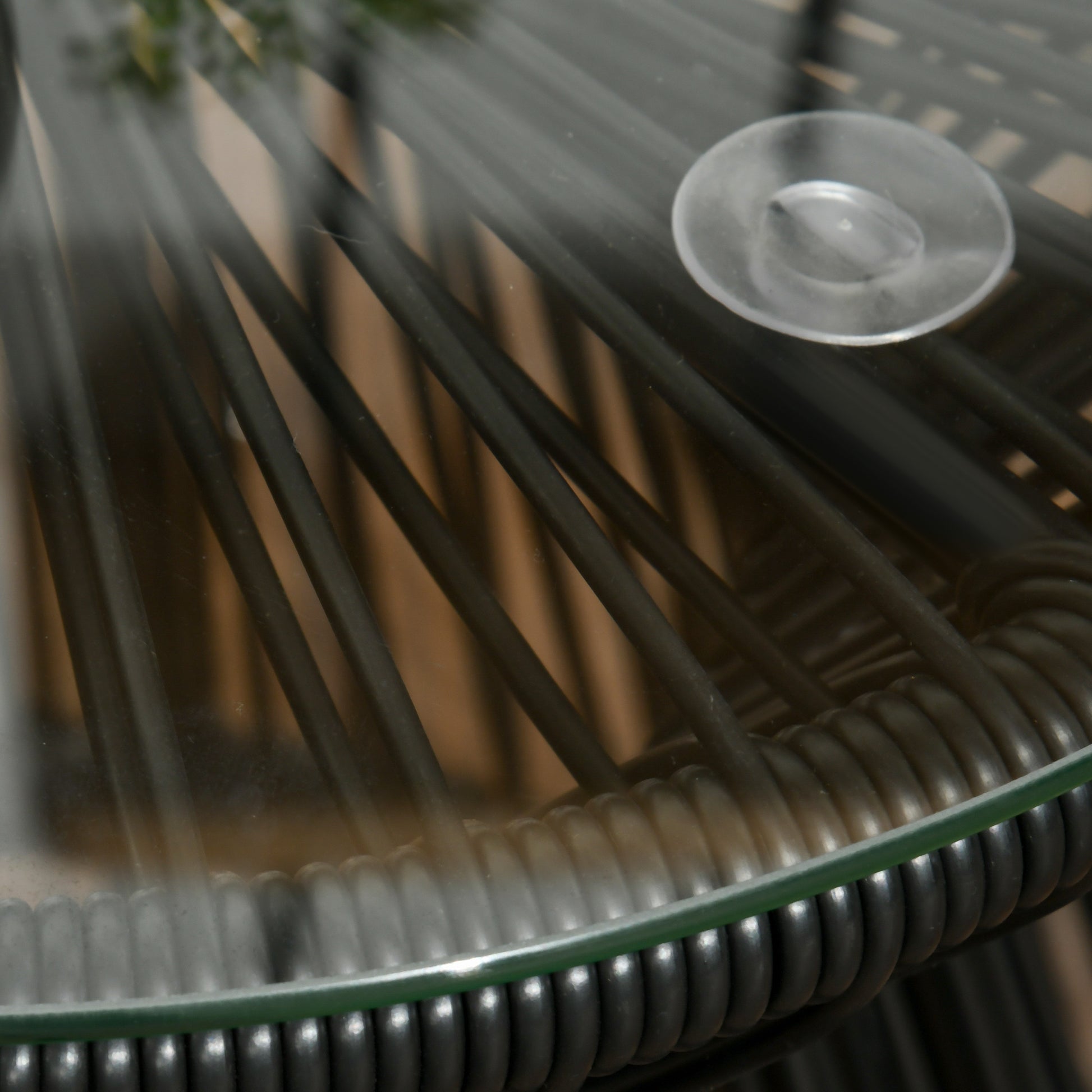 outsunny-round-end-table-rattan-side-table-hollow-drum-design-coffee-table-w-glass-tabletop-for-patio-garden-balcony-black