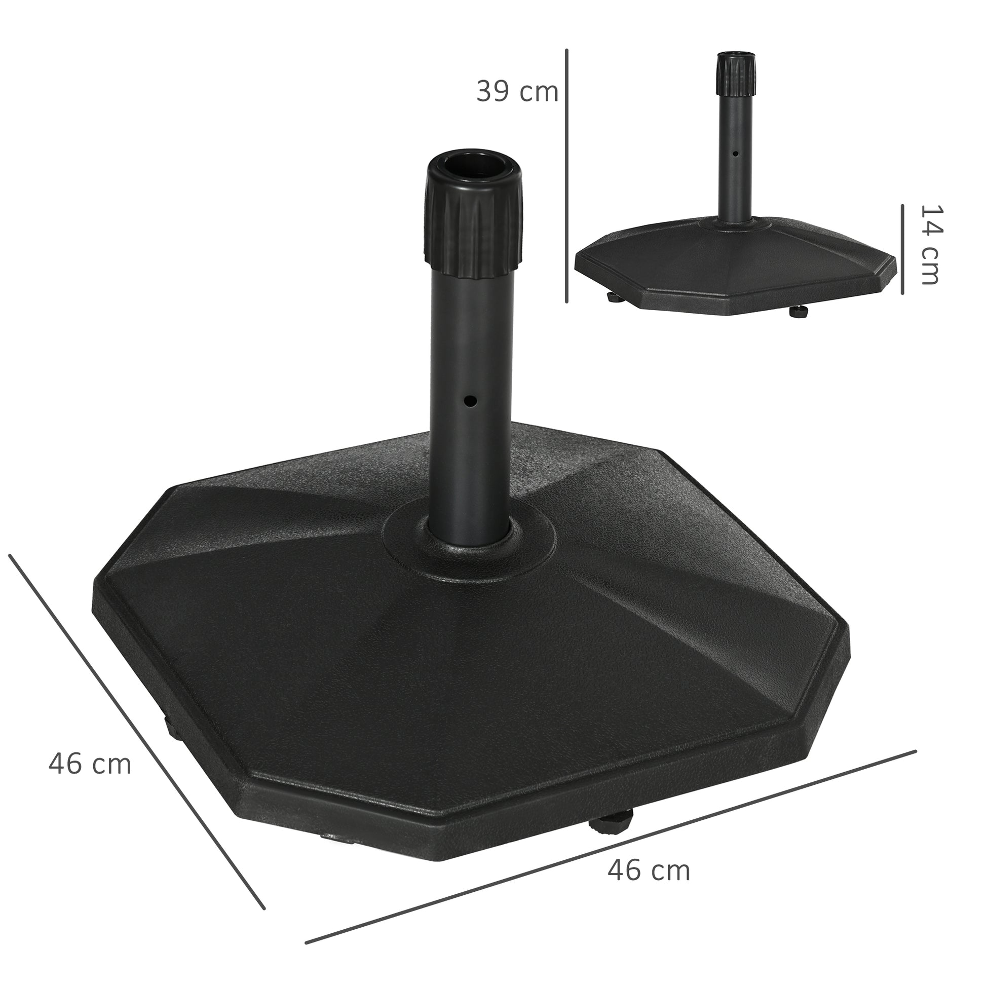 outsunny-18kg-patio-parasol-base-concrete-umbrella-base-45-5cm-outdoor-umbrella-stand-holder-for-parasol-poles-34mm-38mm-and-48mm-black