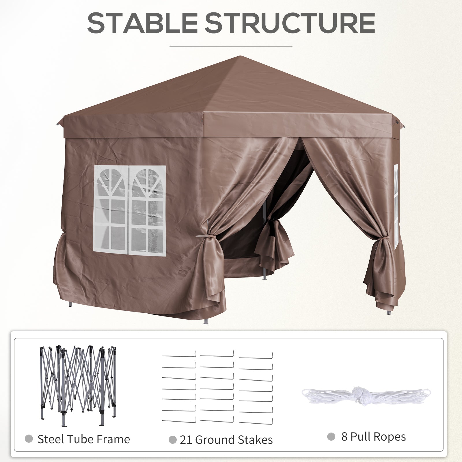outsunny-4m-x-4m-hexagonal-metal-frame-garden-gazebo-brown