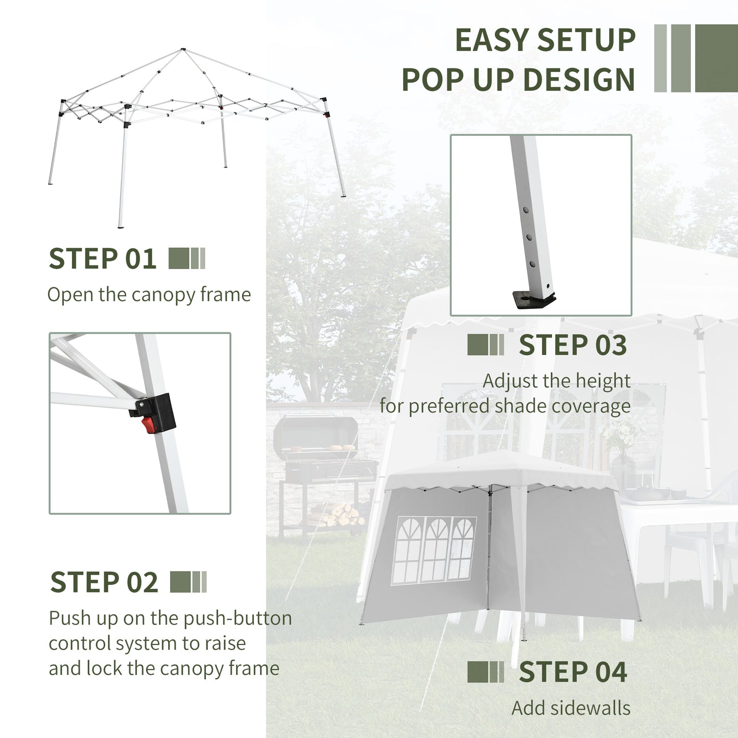 outsunny-2-9-x-2-9m-pop-up-gazebo-with-2-sides-slant-legs-and-carry-bag-height-adjustable-uv50-party-tent-event-shelter-for-garden-patio-white