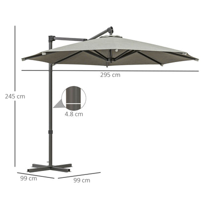 outsunny-3-m-cantilever-banana-parasol-with-cross-base-360-rotation-patio-umbrella-with-crank-handle-tilt-beige