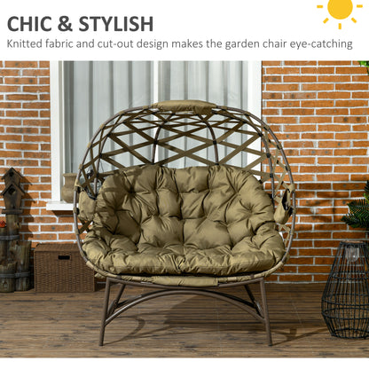 outsunny-2-seater-egg-chair-outdoor-folding-weave-garden-furniture-chair-with-cushion-cup-pockets-khaki