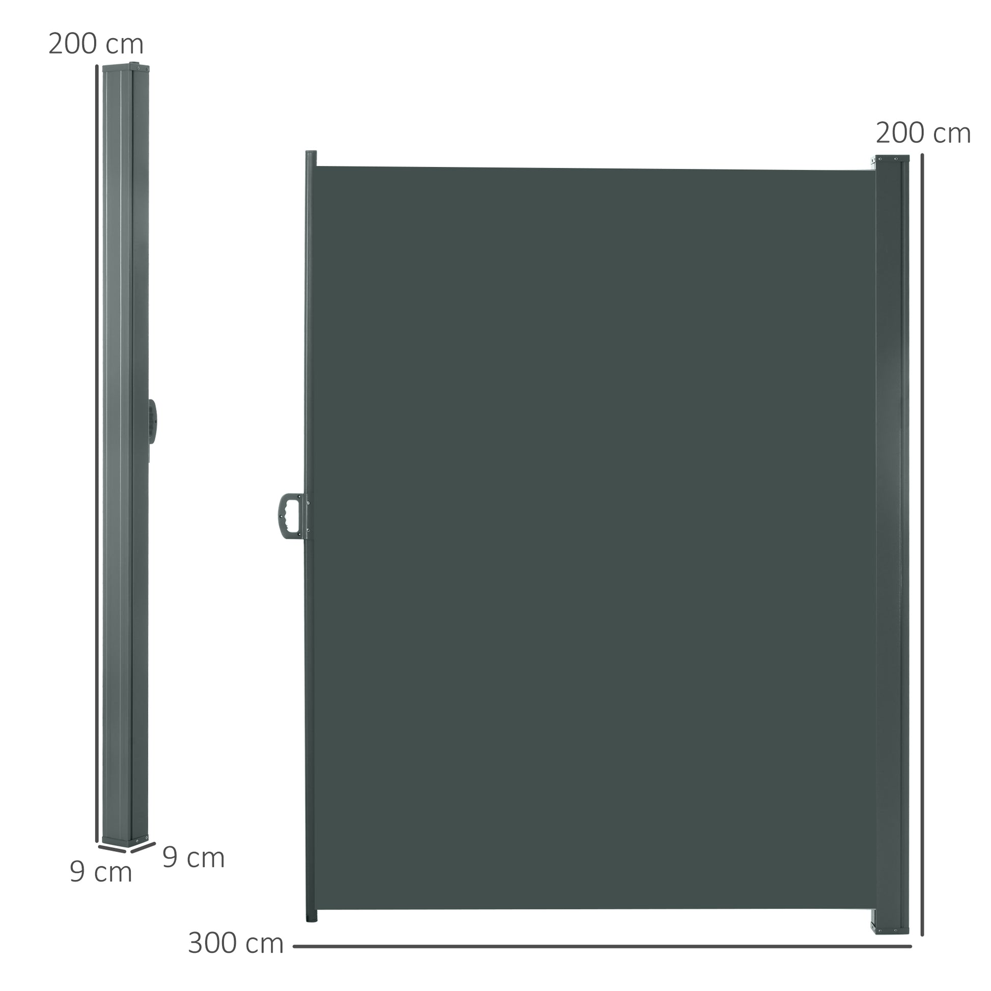 outsunny-3-x-2m-retractable-sun-side-awning-screen-fence-patio-garden-wall-balcony-screening-panel-outdoor-blind-privacy-divider-dark-grey