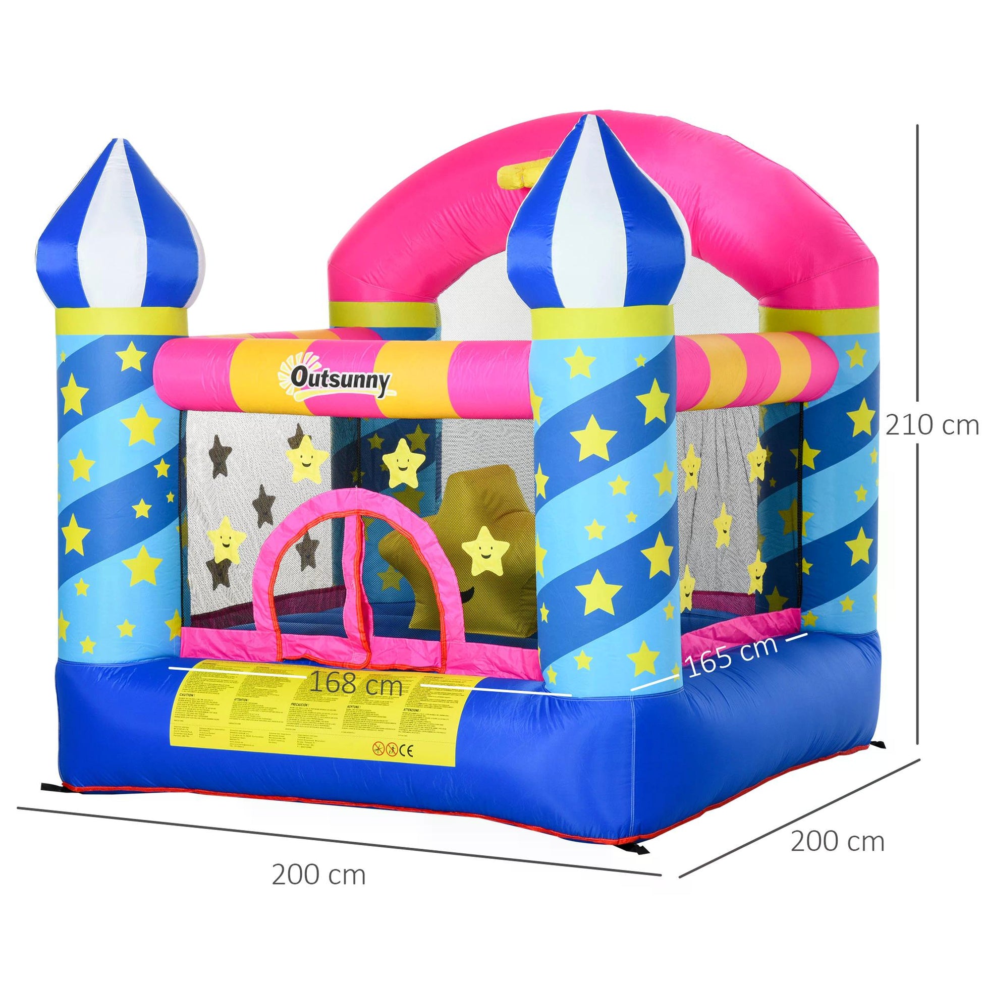 outsunny-kids-bounce-castle-house-inflatable-trampoline-basket-with-inflator-for-age-3-12-castle-stars-design-2-25-x-2-2-x-2-15m