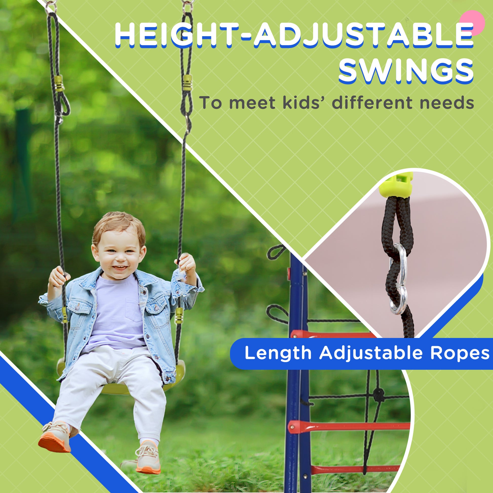 outsunny-6-in-1-metal-garden-swing-set-kids-swings-with-double-swings-climbing-frame-glider-trapeze-bar-basketball-hoop