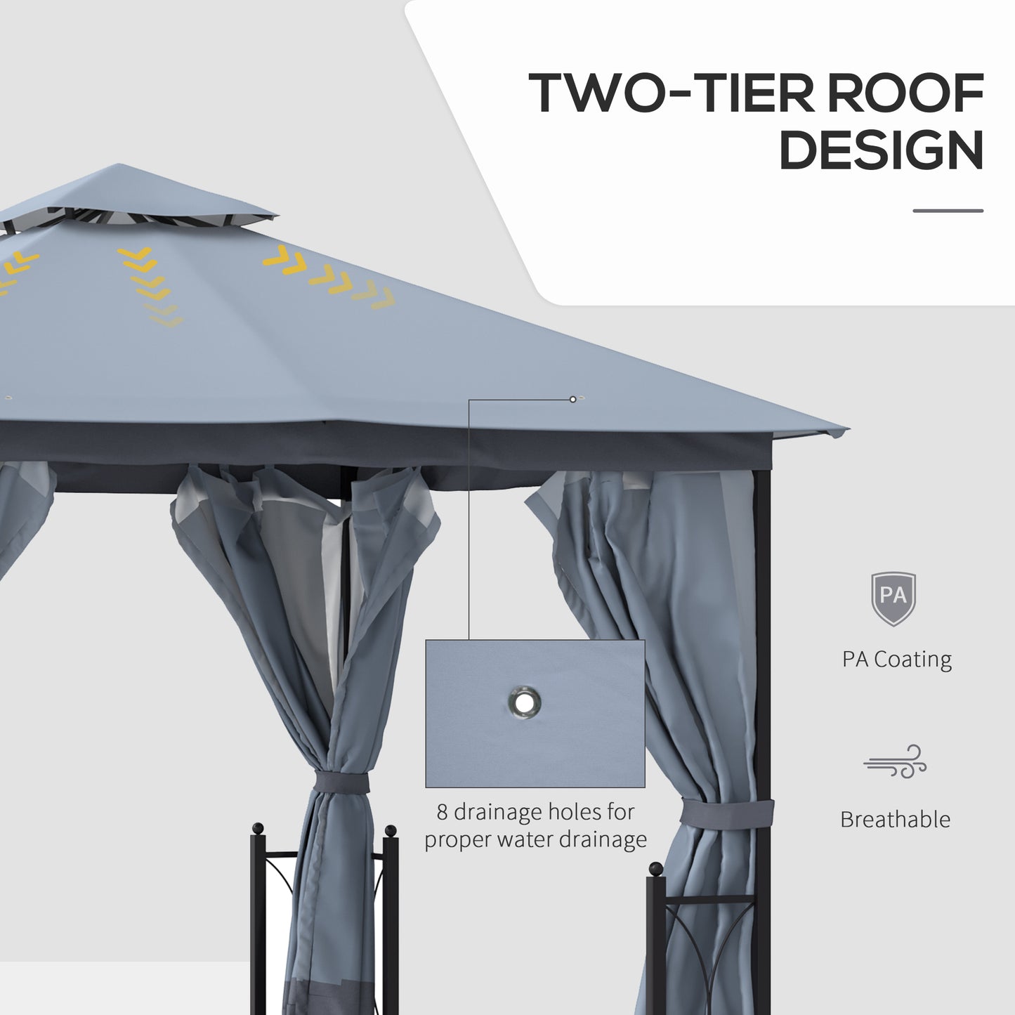 outsunny-4-x-3-35m-patio-metal-gazebo-canopy-garden-tent-sun-shade-outdoor-shelter-with-2-tier-roof-netting-and-curtains-steel-frame-grey