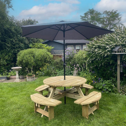 Westwood Round 8 Seat Picnic Table