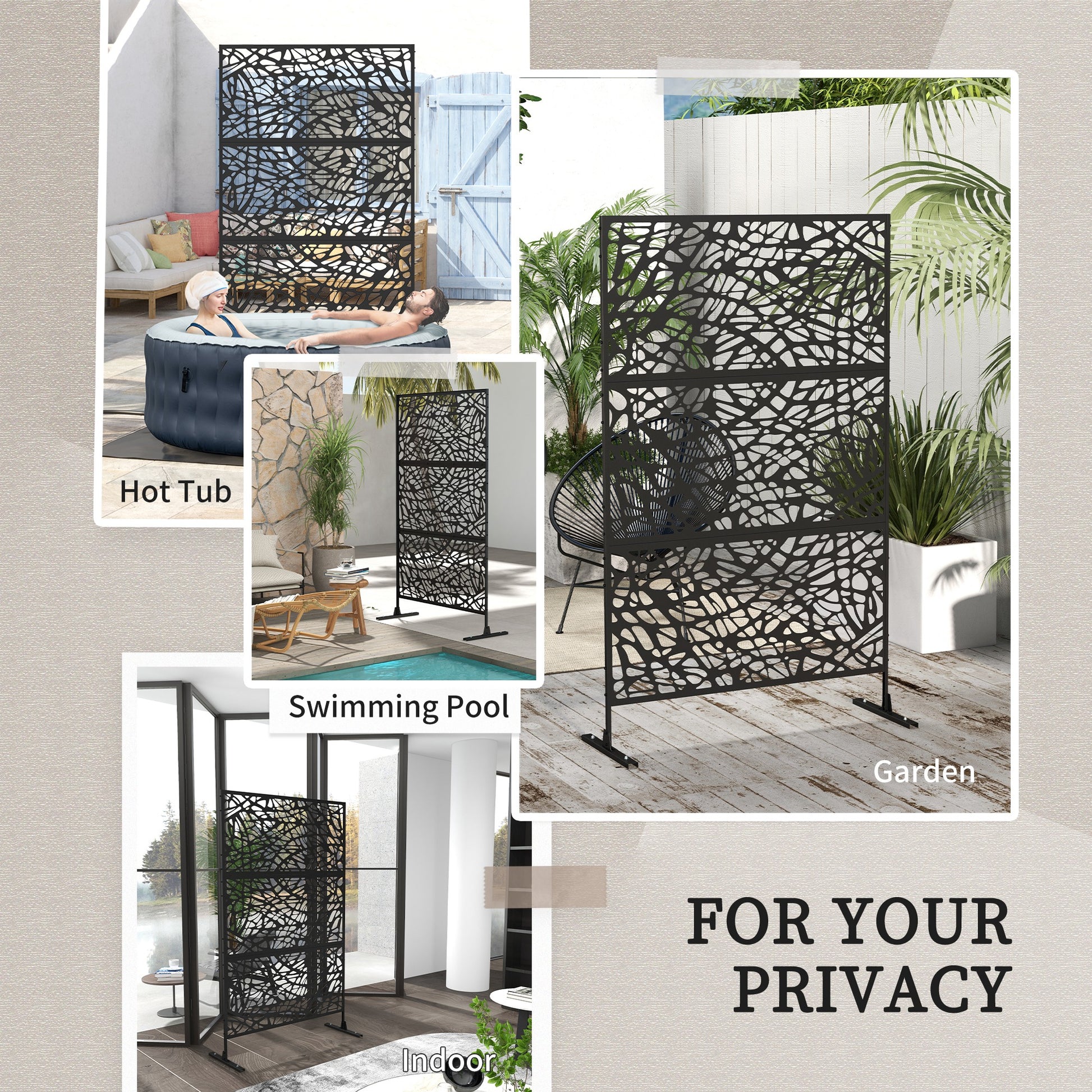 outsunny-metal-decorative-privacy-screen-outdoor-divider-black-twisted-lines