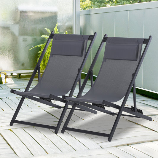 outsunny-set-of-2-folding-garden-beach-deck-chairs-deckchairs-seaside-folding-garden-patio-lounger-grey
