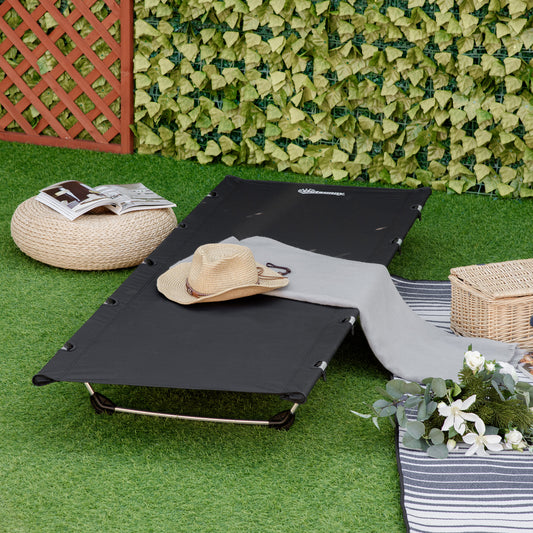 outsunny-lightweight-camping-bed-aluminium-portable-camp-cot-sleeping-bed-w-strong-support-150kg-and-carry-bag-for-adults-outdoor-overnighter-camping