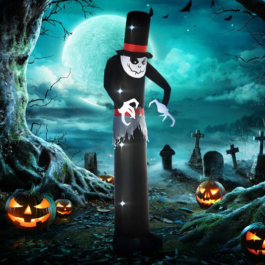 outsunny-next-day-delivery-10ft-inflatable-halloween-skinny-ghost-in-a-tall-hat-blow-up-outdoor-led-display