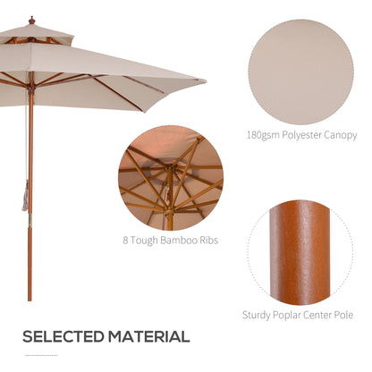 outsunny-beige-parasol-patio-3x3m-double-tier-garden-sun-umbrella-sunshade-outdoor-wood-wooden-canopy-tier