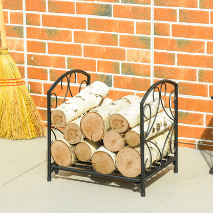 outsunny-firewood-log-rack-fireplace-log-holder-wood-storage-rack-with-side-scrolls-for-outdoor-and-indoor-use-39-5-x-31-5-x-39-5cm-black