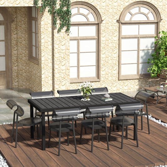 outsunny-aluminium-outdoor-garden-dining-table-for-8-people-faux-wood-top-for-garden-lawn-patio-190-x-90-x-74cm-black