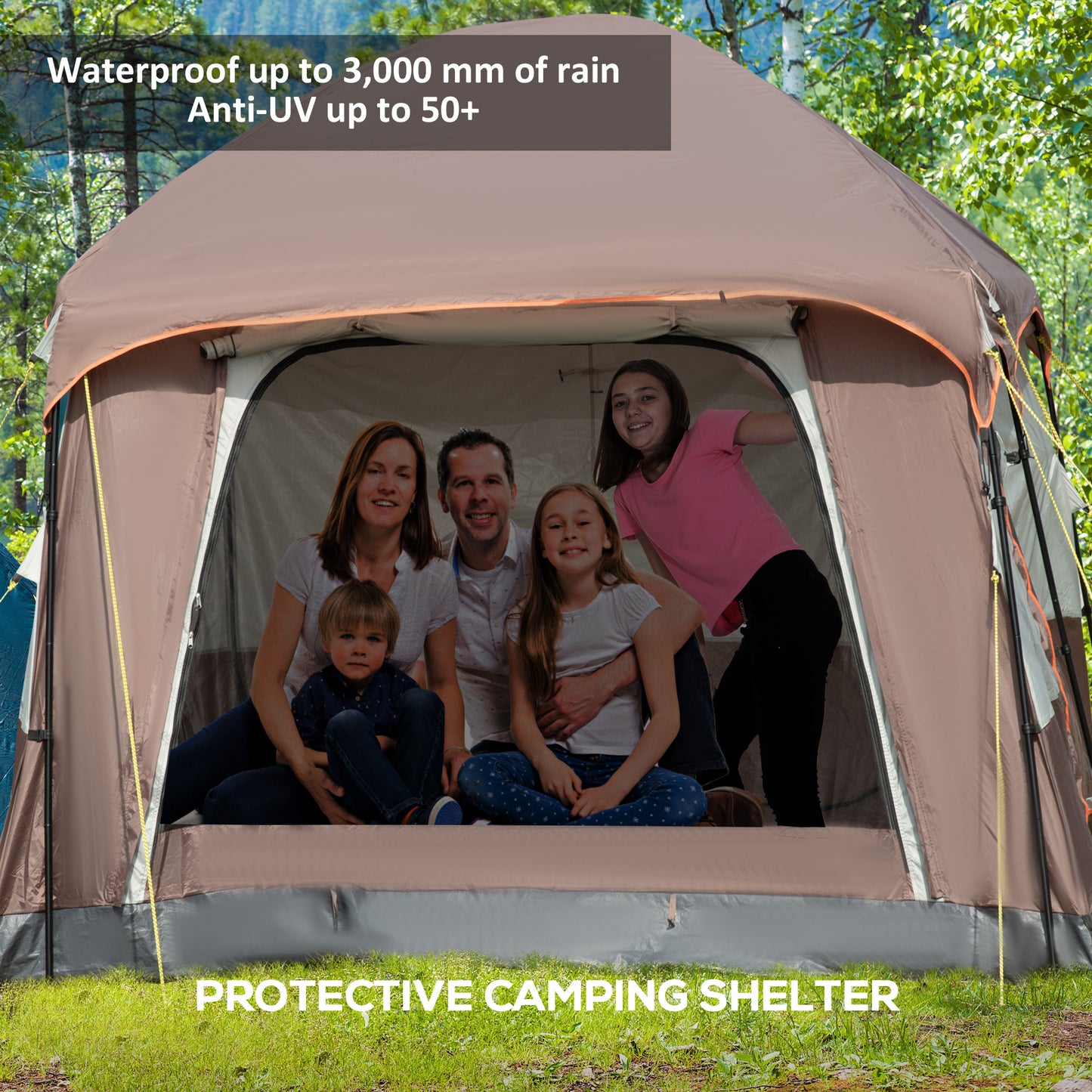 outsunny-3-4-man-two-room-camping-tent-with-vestibule-uv50-cabin-tent-with-3000-mm-water-column-groundsheet-portable-carry-bag-for-travel-hiking